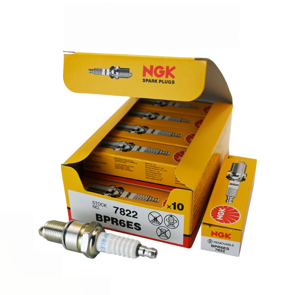 Motorcycle Spark Plug - NGK BPR6ES 7822 Busi Paduan Nikel